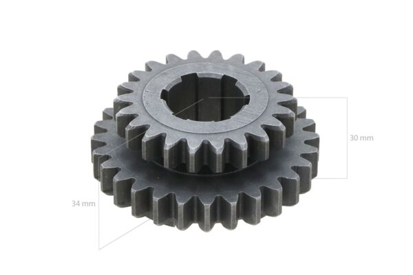 Roue dentée Iseki TX-, TU-Serie 22DX28D 6 dents, Bolens, White, Massey Ferguson, – Image 2
