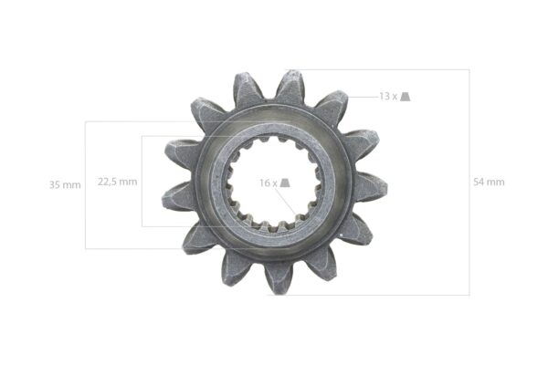 Roue dentée 13TX16T