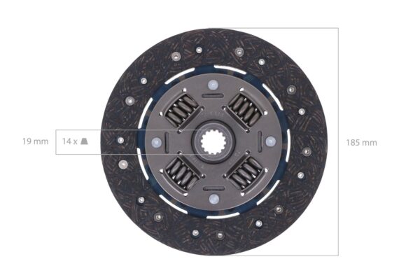 Kit d'embrayage Iseki TU1400, TU1500, TU1600 14 splines – Image 5