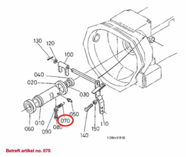 Ressort pour butée à poussée axiale Kubota B-, F-Types, Zen Noh ZB-Types, – Image 2