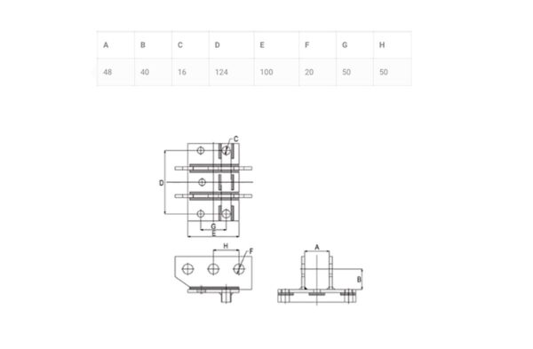 Yanmar YM1510 support pour barre de poussée – Image 3