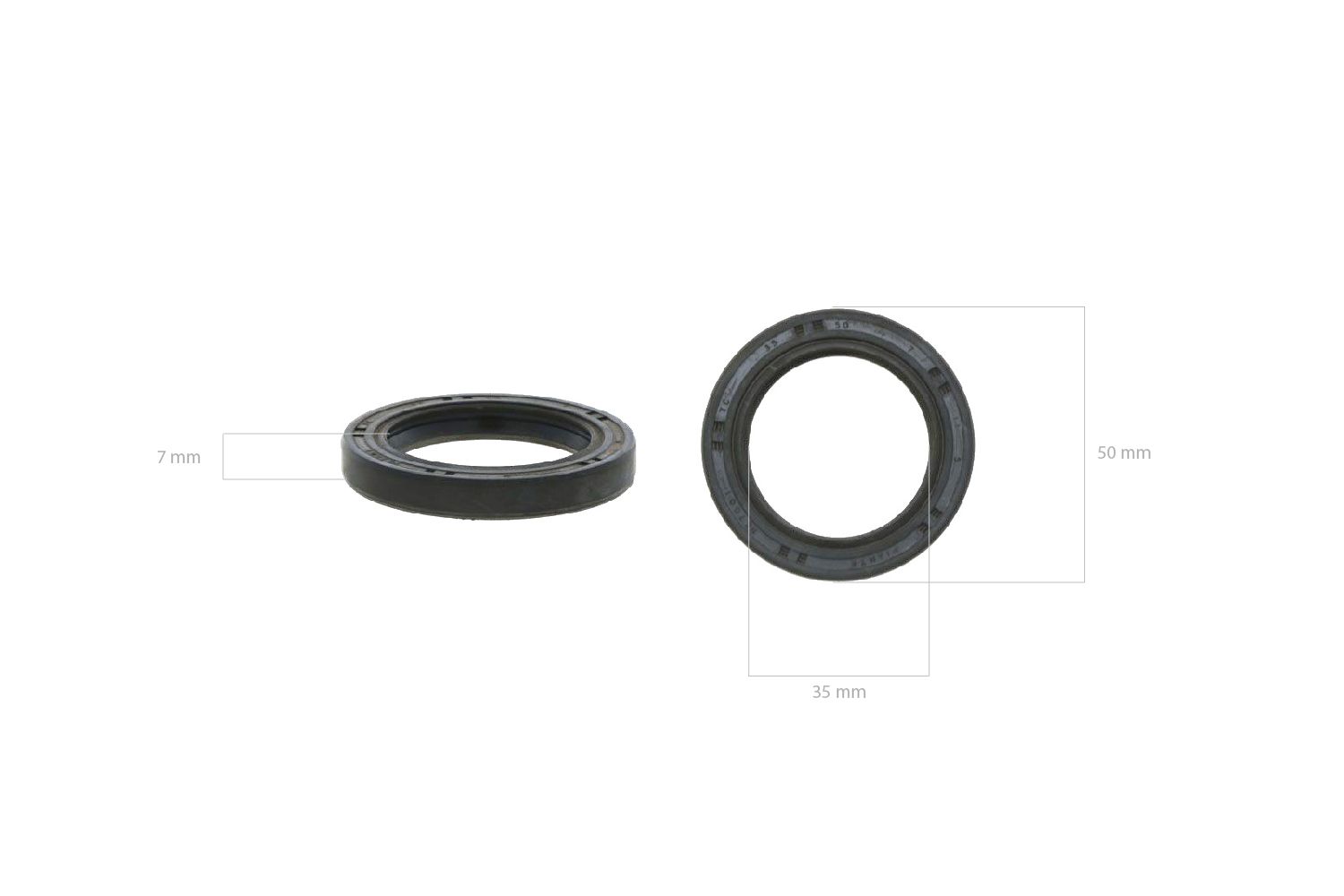 Bague d'étanchéité 35x50x7 double lèvres