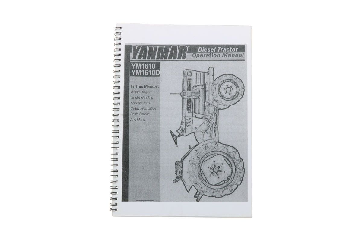 Notice d'emploi Yanmar YM1610 (anglais)