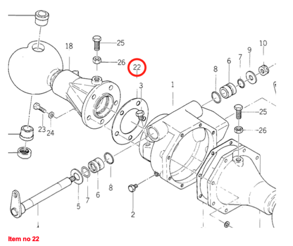 Joint Roue Avant 4WD Iseki TX-Types, Kubota B-Types, Zen Noh ZB-Types, Bolens, – Image 2