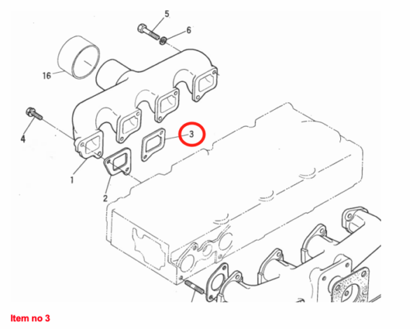 Joint coude aspirateur (3) Kubota D750, D850, D950, V1100, V1200, Z500, Z600, – Image 2