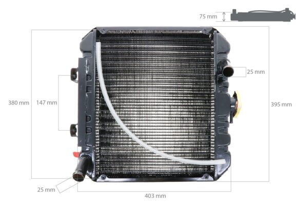 Radiateur Kubota B1400, B1402, B1500, B1502 – Image 2