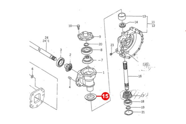 Joint de fusée 4WD Iseki TA-, TK-Types, 50-, 51-Types, Massey Ferguson Agco, Challenger, – Image 4