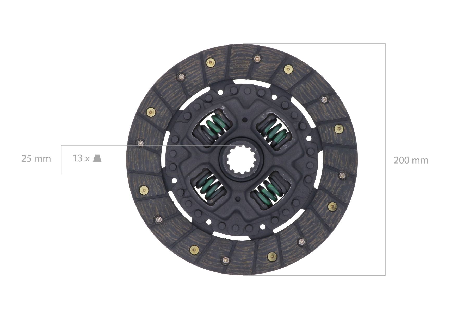 Disque embrayage Iseki TE, TS, TL, TU, Yanmar YM, F, FX, Hinomoto E, Bolens,