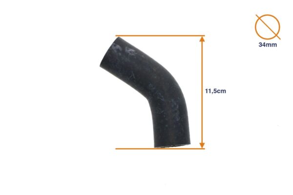 Durite bas radiateur Kubota types B, Steiner 425, Zen Noh types ZB – Image 2