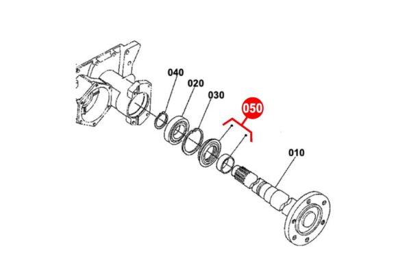 Joint d'arbre de poussée (arrière) Kubota Types B, – Image 6