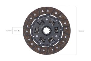 Disque embrayage Kubota L175, L185, L185DT, L200, L210, L1500, L1501, L1511