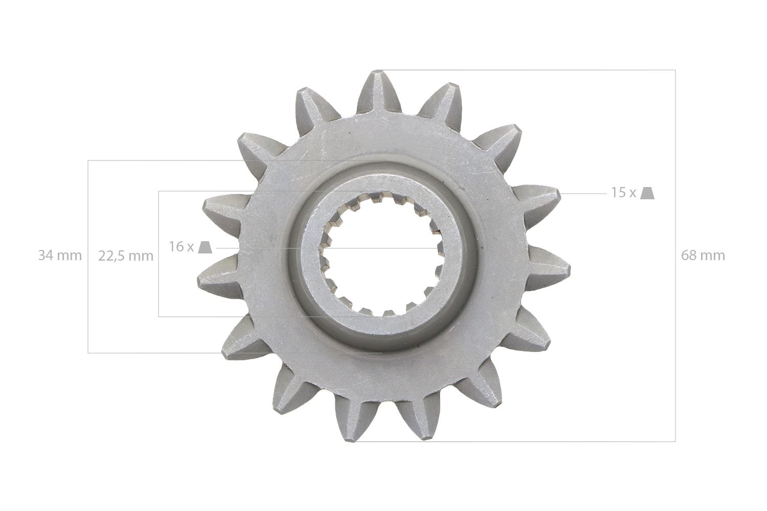 Roue dentée de 2ième vitesse Kubota