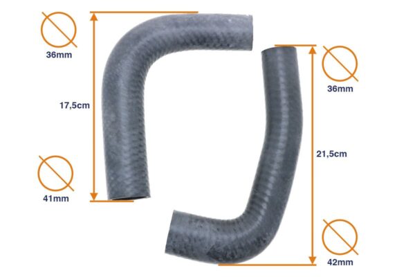 Durite d'eau set Kubota B1400, B1402, B1500, B1502 – Image 2