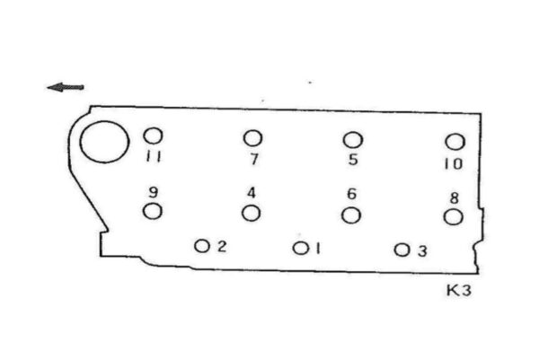 Joint de culasse Mitsubishi K3G, MT205, MM30, MM30B, MM35, MM35B – Image 2