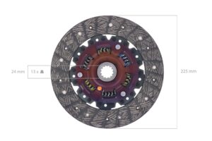 Disque d'embrayage Iseki TA, TK, TL, TS, 3030, Landhope, Bolens, Mahindra, White
