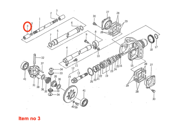 Bague 4WD Iseki Sial, SF, TA, TE, TF, TG, TH, TK, TL, TLE, TM, TS-Types, Massey Ferguson – Image 2
