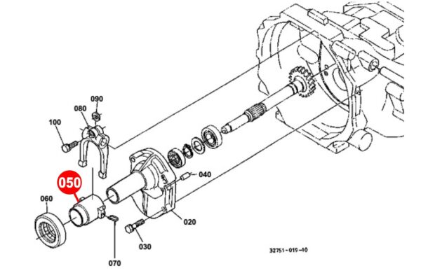 Support de butée de plateau de pression Kubota L35, L2850, L2950, L3450, – Image 3