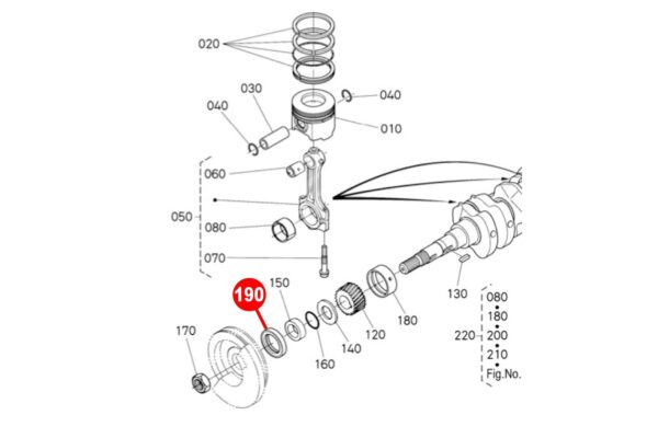 Joint de vilebrequin (avant) Kubota B5001, B7000, B-10, XB-1, XB-1D, B1400, B1500, B1402, B1502, B1-15, B1600, B1-16, B1702, B1-17 – Image 4