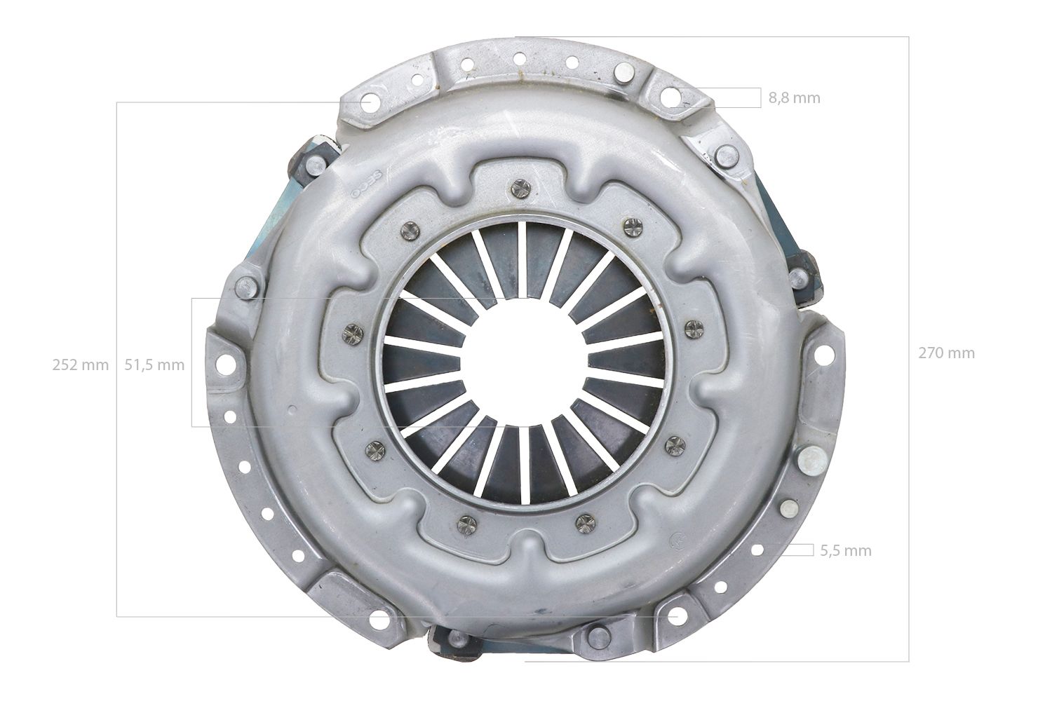 Plateau de pression 8 ½” Kubota B-, GL-, ST-, X-, L-Types, Hinomoto NX-Types, Kioti CK-, LB-, LK-Types