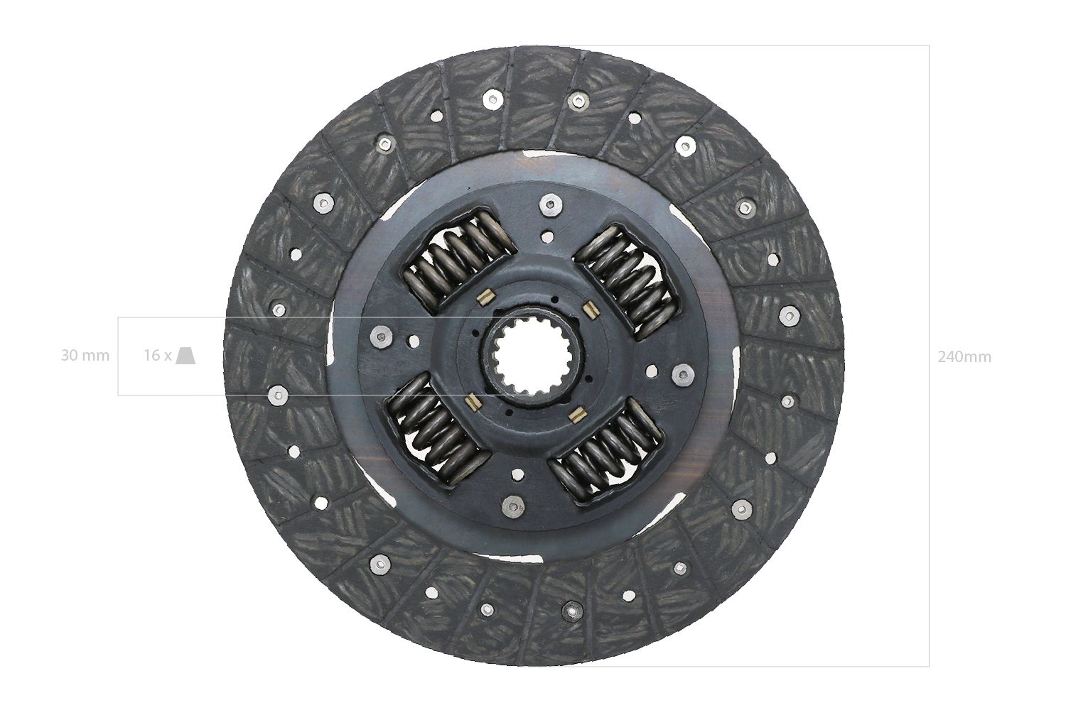 Disque embrayage 240mm / 91/2” Ford / New Holland, Case IH, Shibaura,