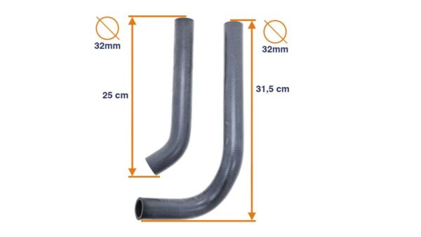 Set durite d'eau Kubota B1-14, B1-15, B1-16, B1-17 – Image 2