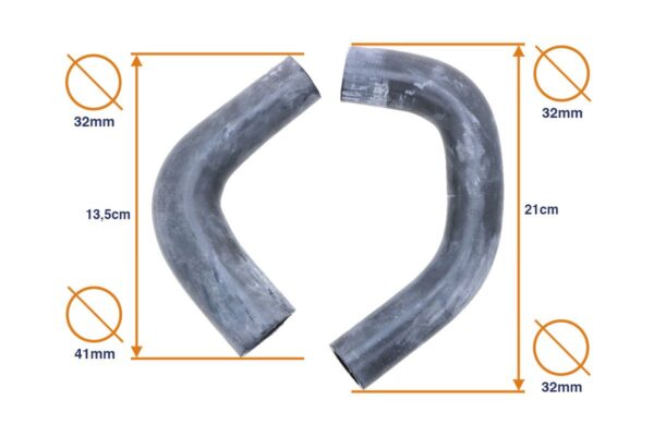 Set durite d'eau Kubota B5000, B5001, B6000, B10, B4200, B5100 – Image 2