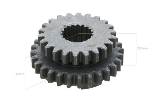 Roue dentée Kubota 22TX28T 18 splines – Image 2