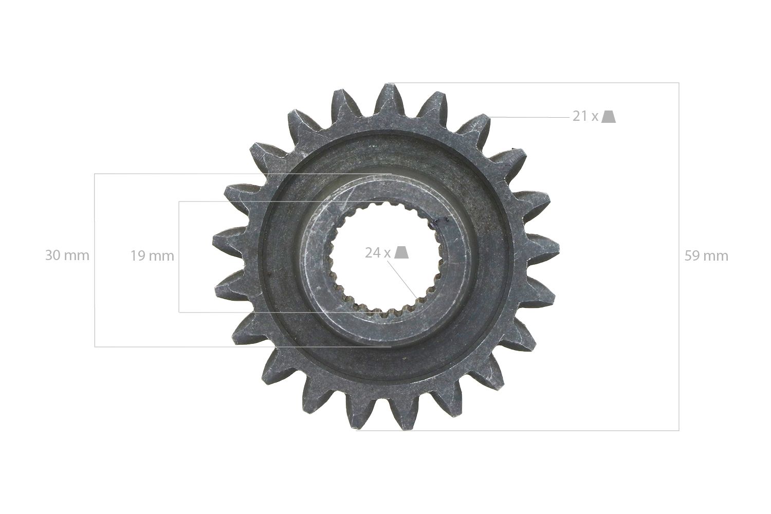 Roue dentée 21TX24T