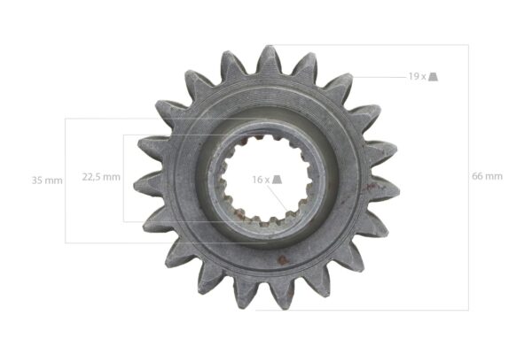Roue dentée 19TX16T