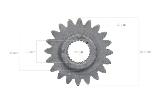 Roue dentée 20TX24T