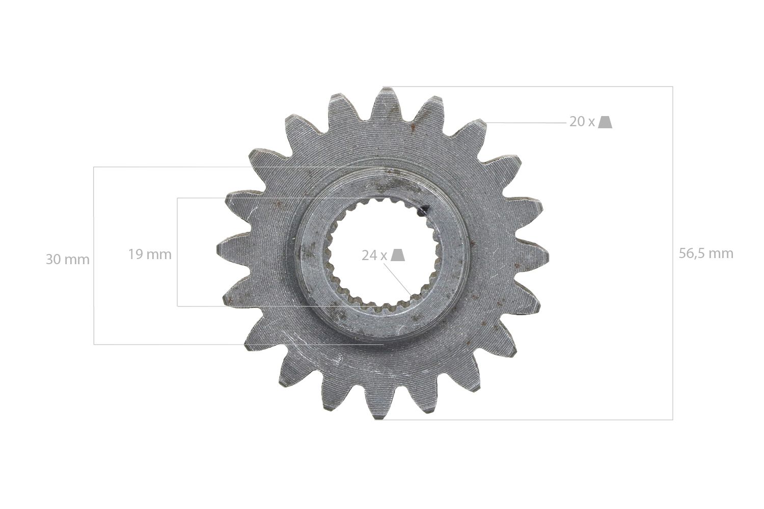 Roue dentée 20TX24T