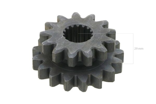 Roue dentée 13TX17T 16 Splines Kubota Pont Arrière B1200, B1400 – Image 2