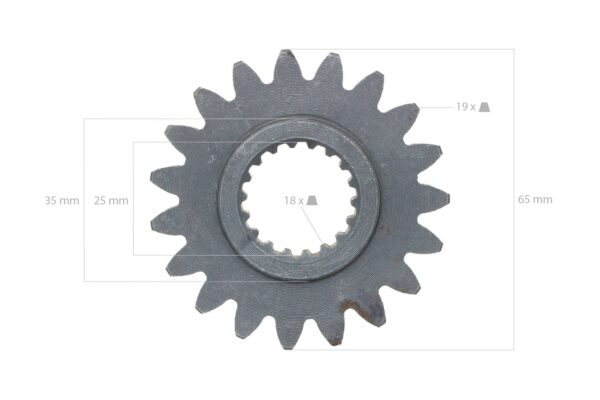Roue dentée 19TX18T – Image 2
