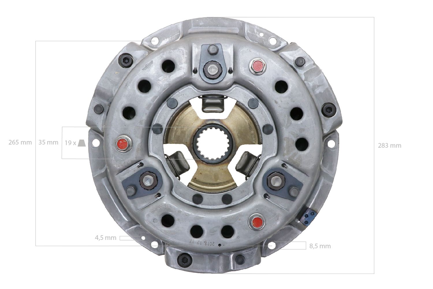 Plateau de pression Iseki TA-Types, TE4270, 5035, Massey Ferguson 1125, 1140, 1145, 1240, 1250, 1260, White FB31,
