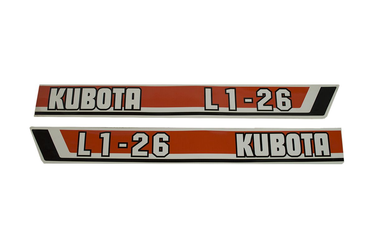 Autocollant pour capot Kubota L1-26