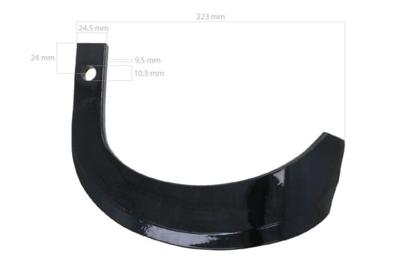 Iseki Lame de fraise rotative gauche TU, RAL140, RAL150, RKA140, RKA150, RKA160, RKA170, RA140 – Image 2