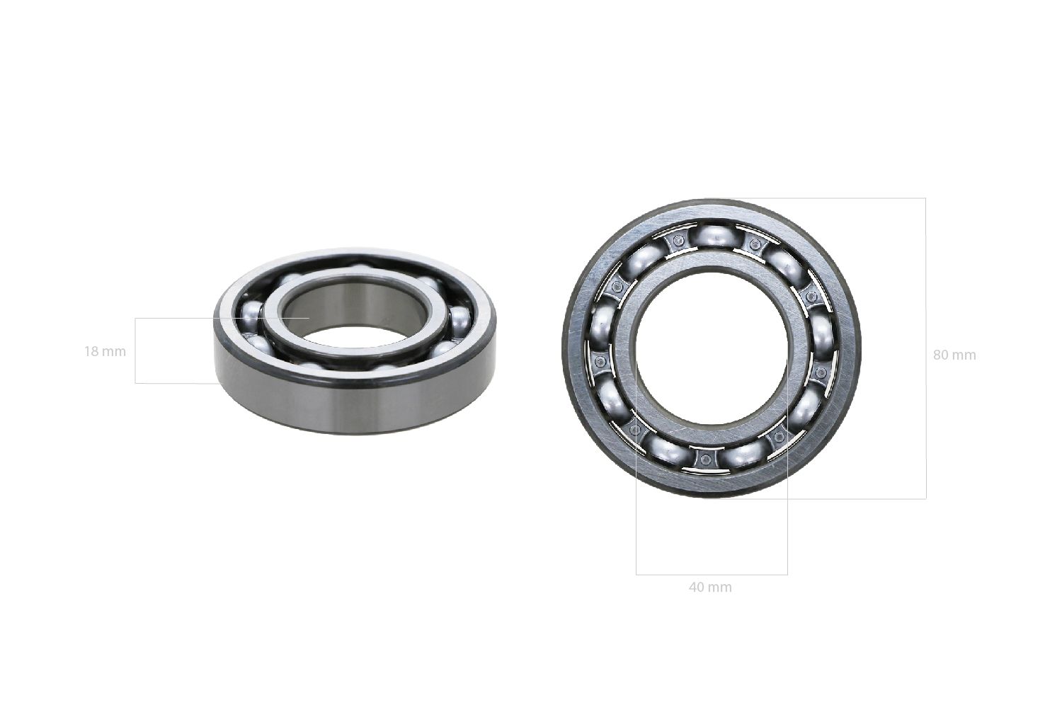 Roulement 6208, Captain, Startrac, Iseki, Bolens, Kubota, Massey Ferguson, Agco, Challenger, Etc.,