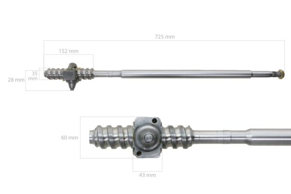 Arbre de direction Ford 3600, 4600, 5000, 5000 US built, 5100, 5110, 532, 5340, 5600, 5610, 5900, 6410, 6600, 6610, 6710 7000, 7100, 7200, 7410, 7600, 7610, 7710 – Image 6