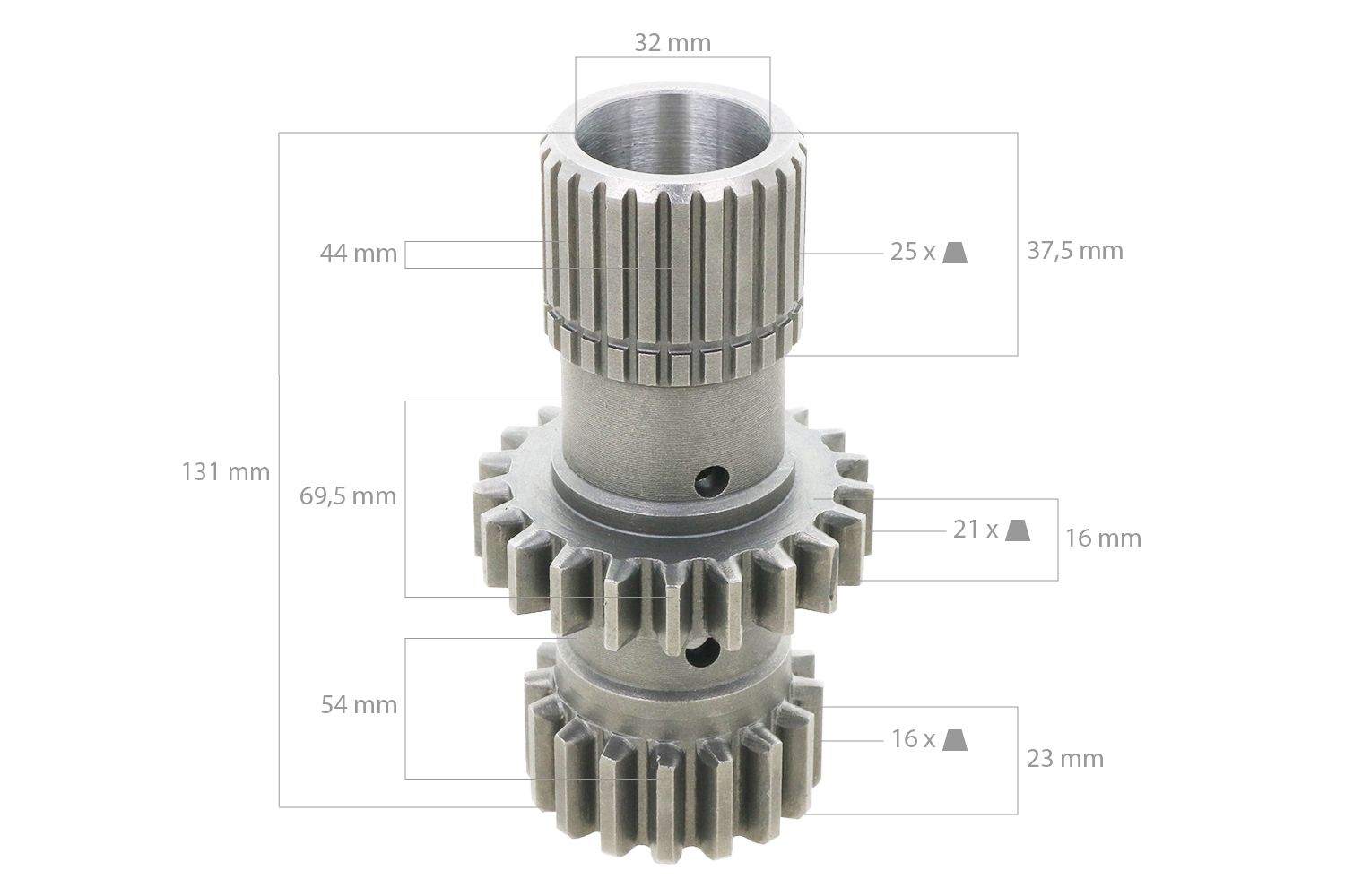 Roue dentée Iseki TU1700, TU1900, TU2100, TE3210