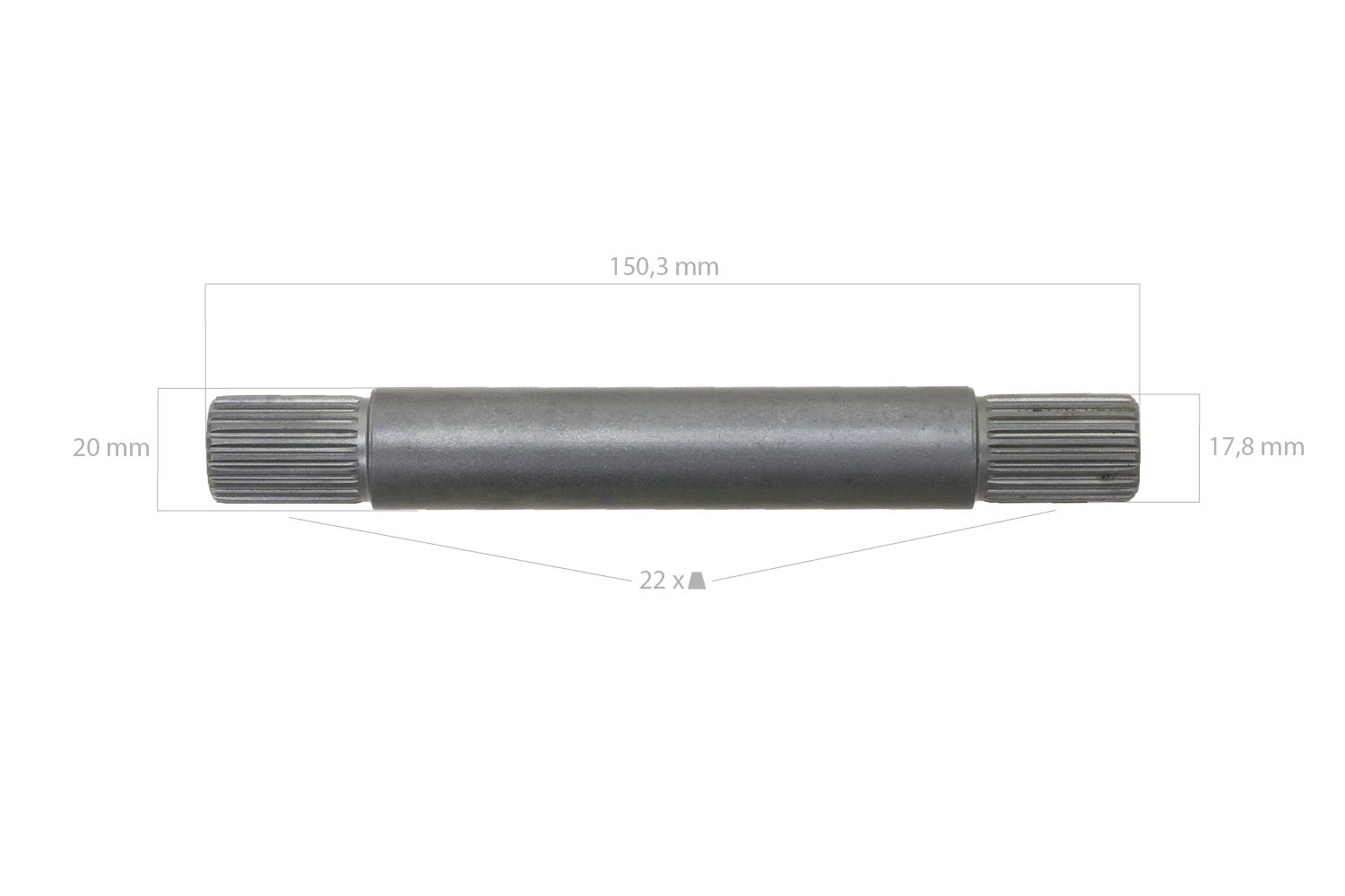 Iseki Essieu avant de l'arbre TM3160, TM215, TM217, TM223