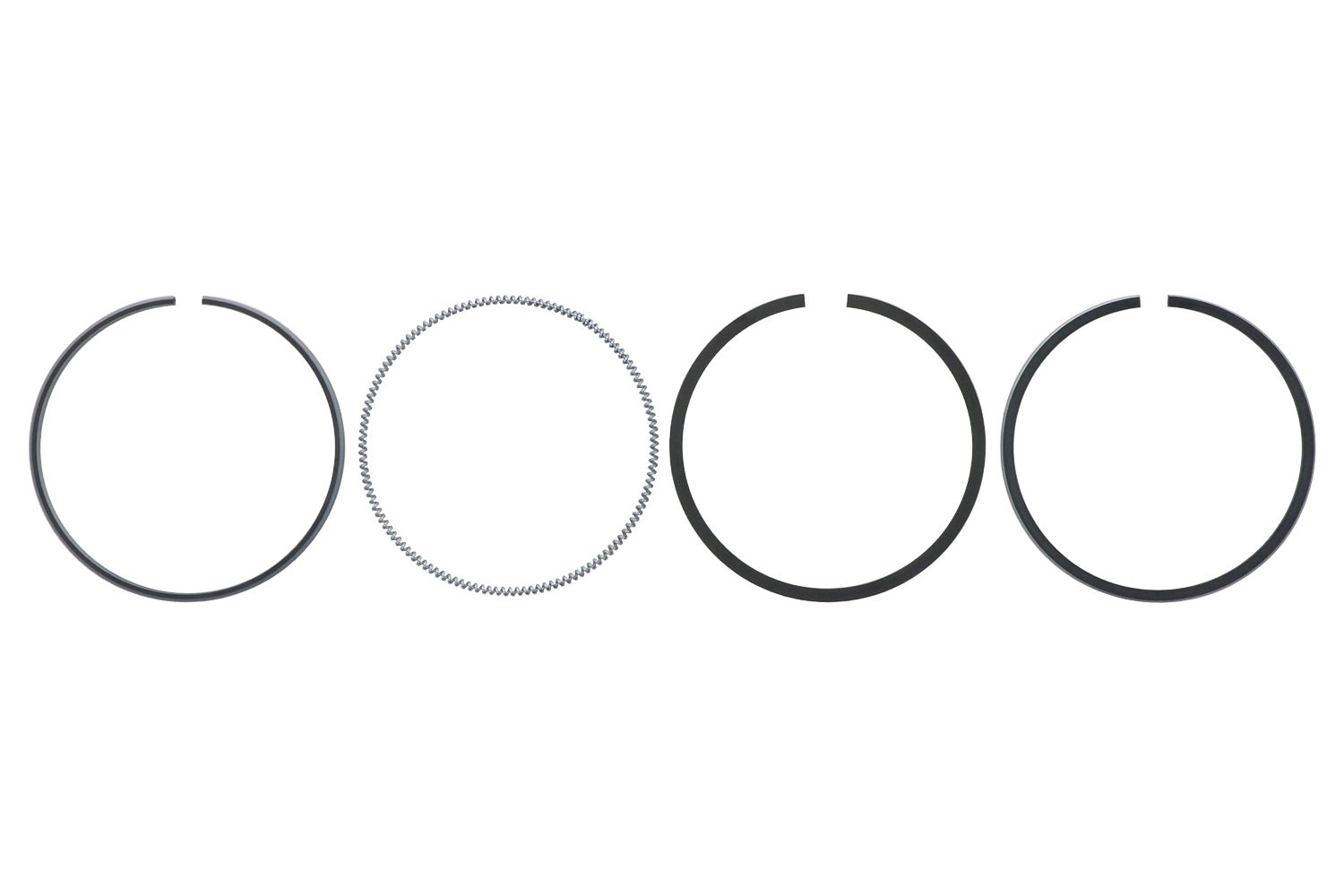 Jeu de segments pour piston Mitsubishi L3C, MT14, MTX15, MT135, Iseki, TU127, TU137, Vetus, Pel-Job, Torro, Casalini