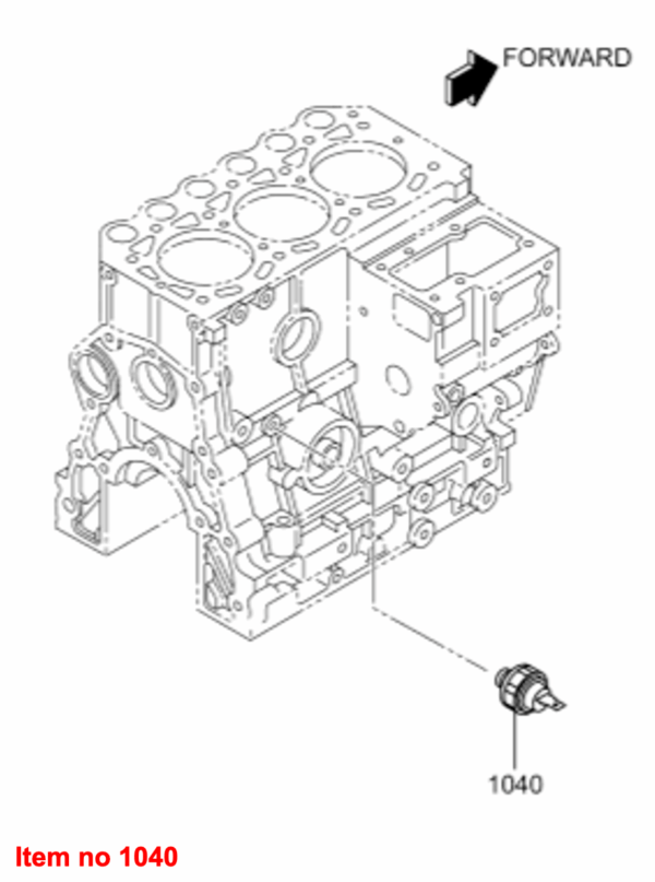 Mano-contact de pression d'huile Mitsubishi, MVS3L, MVS3L2, S3L, S3L2, S4L, S4L2, Captain, Startrac, Etc., – Image 3