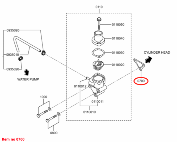 Joint Corps De Thermostat Mitsubishi, S3L, S3L2, S4L, S4L2, Captain, Startrac, Etc., – Image 2