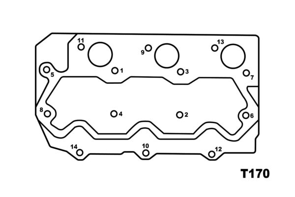 Joint de culasse Perkins/ Shibaura S753, Perkins 103-10, Caterpillar 3003, – Image 2