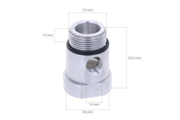 Adaptateur de jauge de tuyau de retour hydraulique Yanmar – Image 2