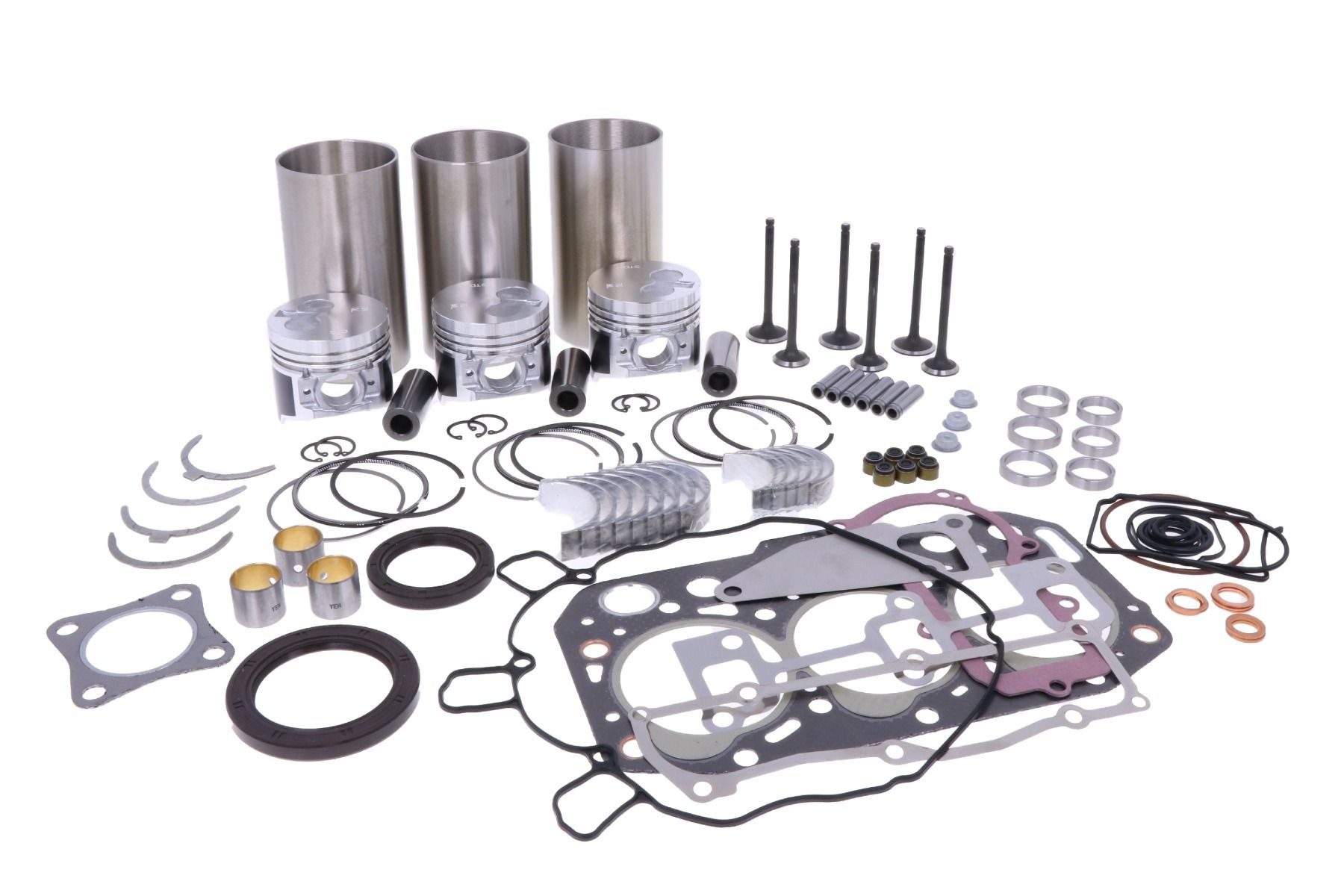 Kit de révision du moteur Yanmar (injection indirecte) 3TNV70, Komatsu 3D70E