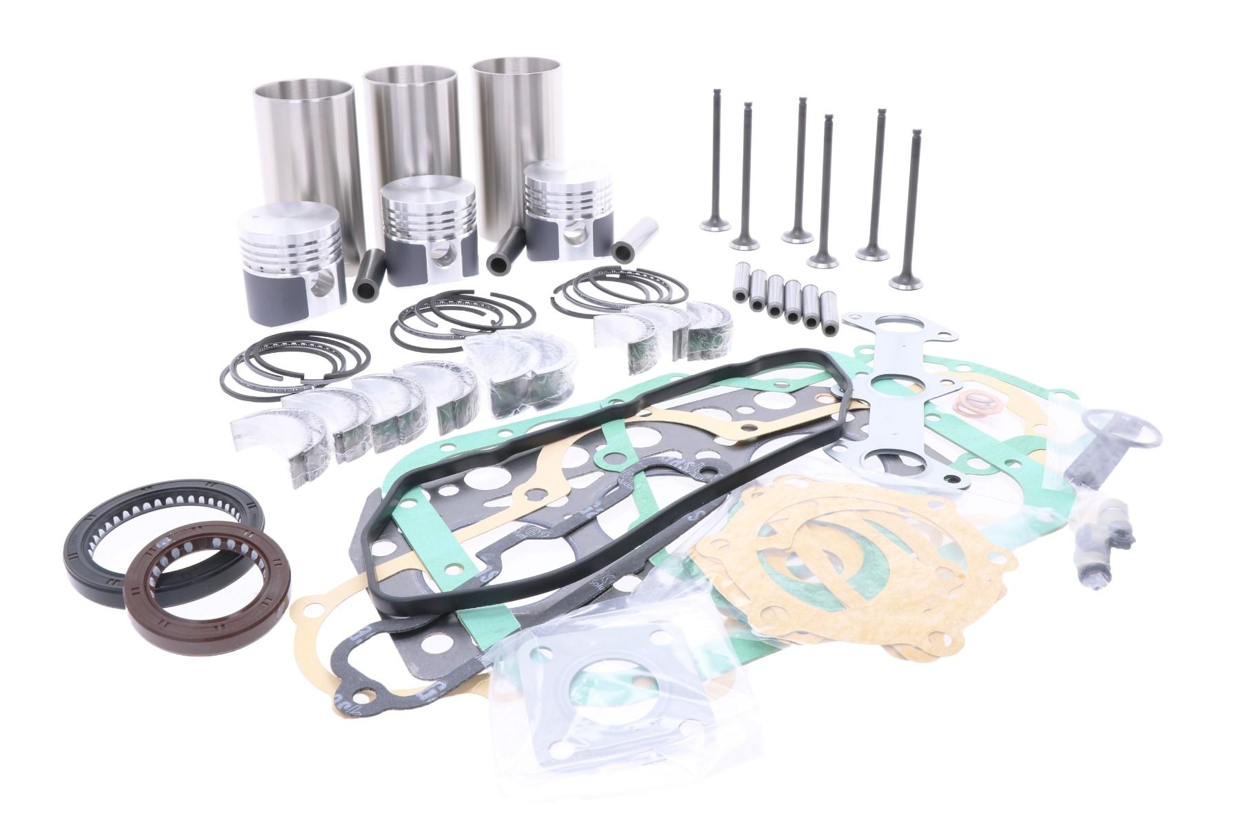 Kit de révision du moteur Mitsubishi K3B, D1550, MT1401, Iseki TX, TU, Bolens, Pel Job, Satoh, Hitachi, Bobcat