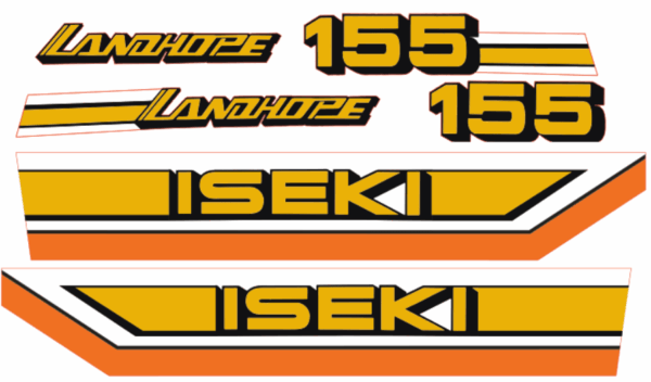 Autocollant pour capot Iseki Landhope TU155