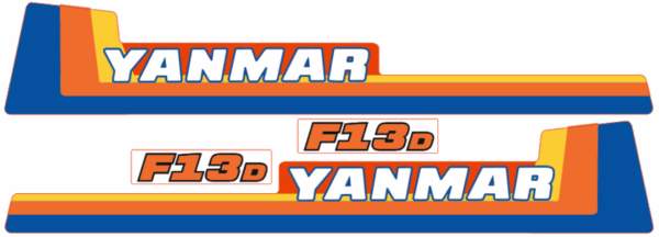Autocollant pour capot Yanmar F13