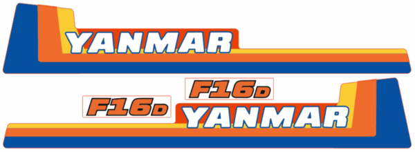 Autocollant pour capot Yanmar F16